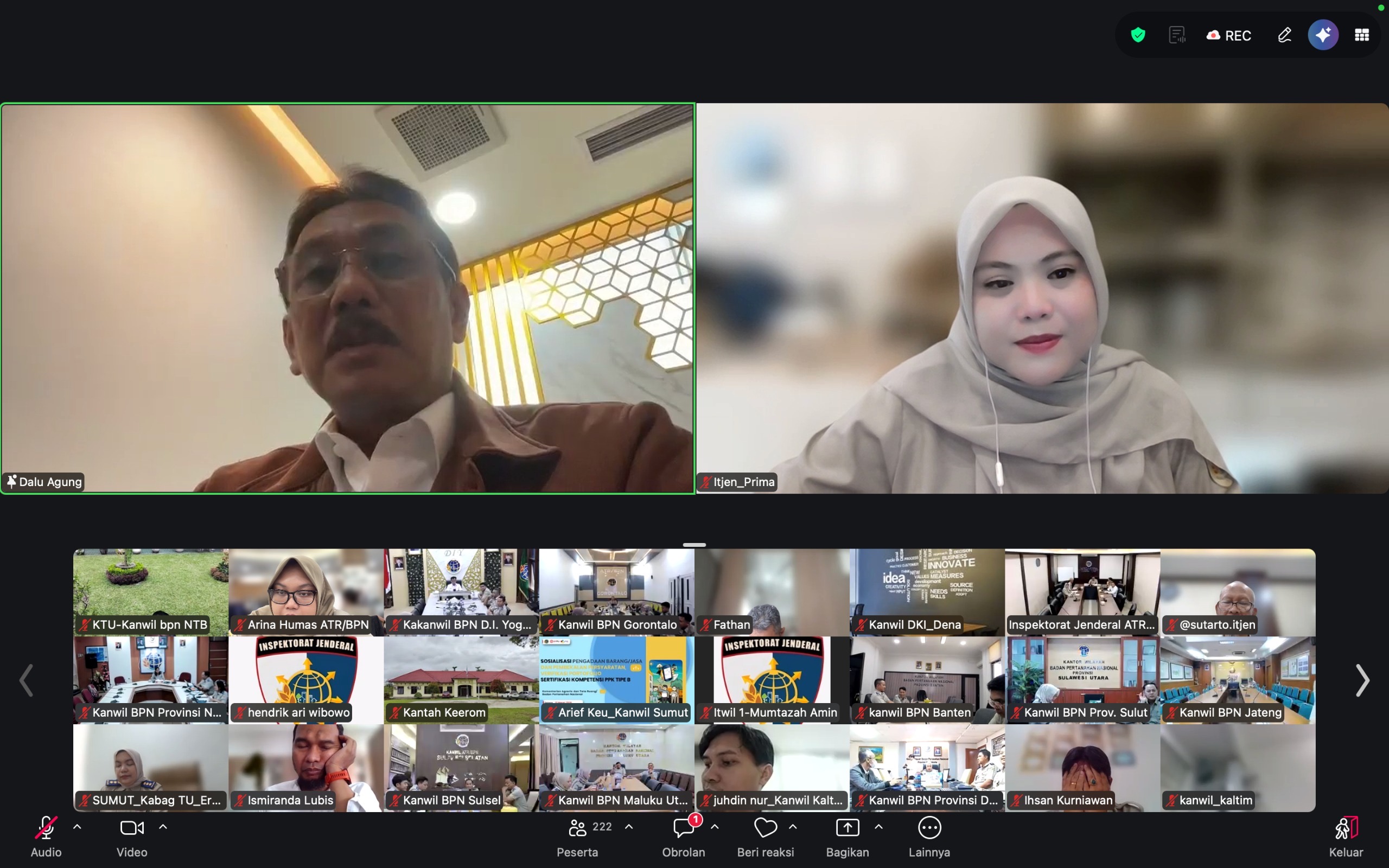 Entry Meeting Pelaksanaan Audit Kinerja 2026, Sekjen ATR/BPN: Pastikan Kegiatan Tepat Sasaran